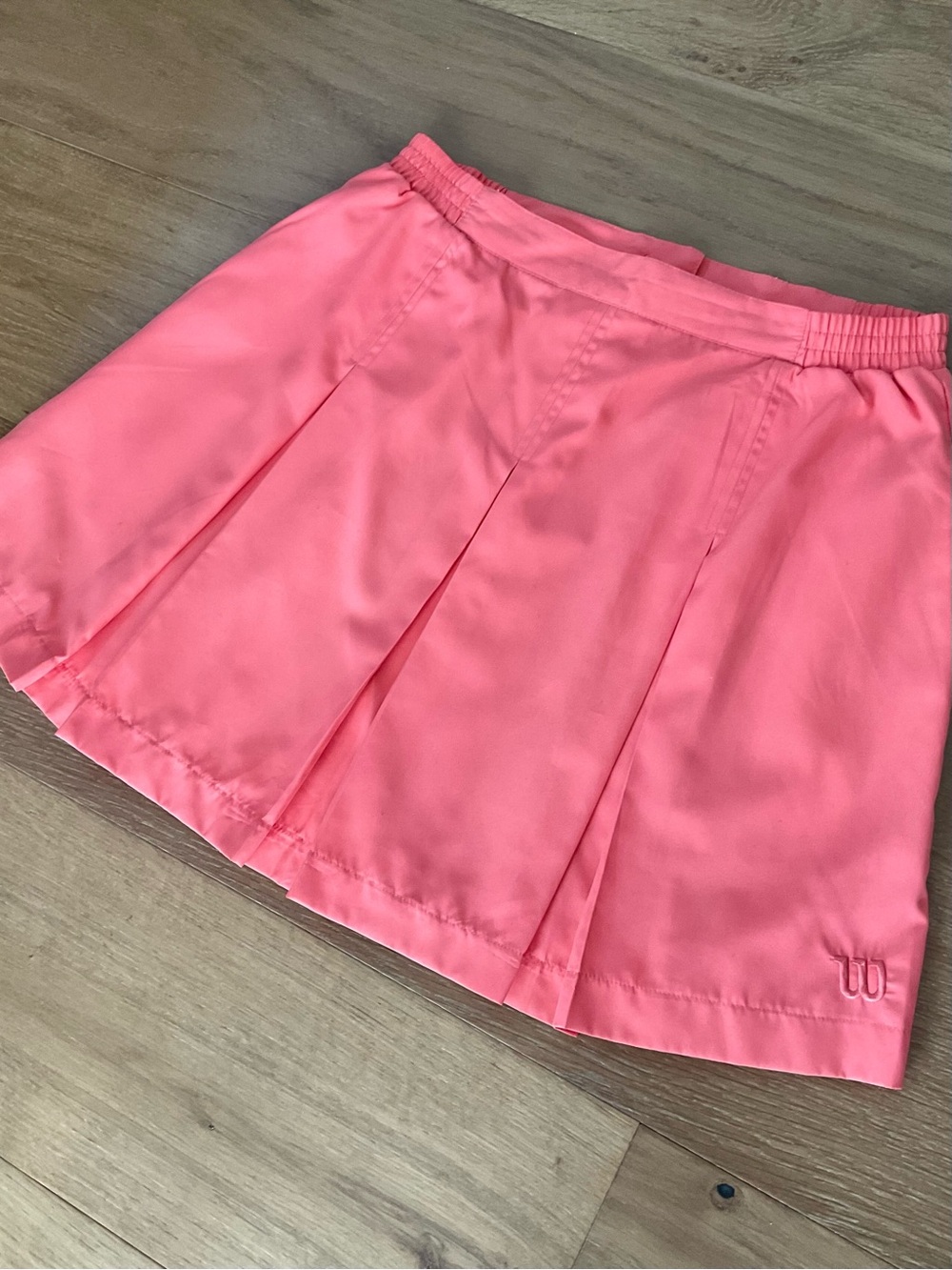 VTG 90s Wilson Pleated Tennis Skirt Coral Pink Sz 10 Tennis Prep Country Club